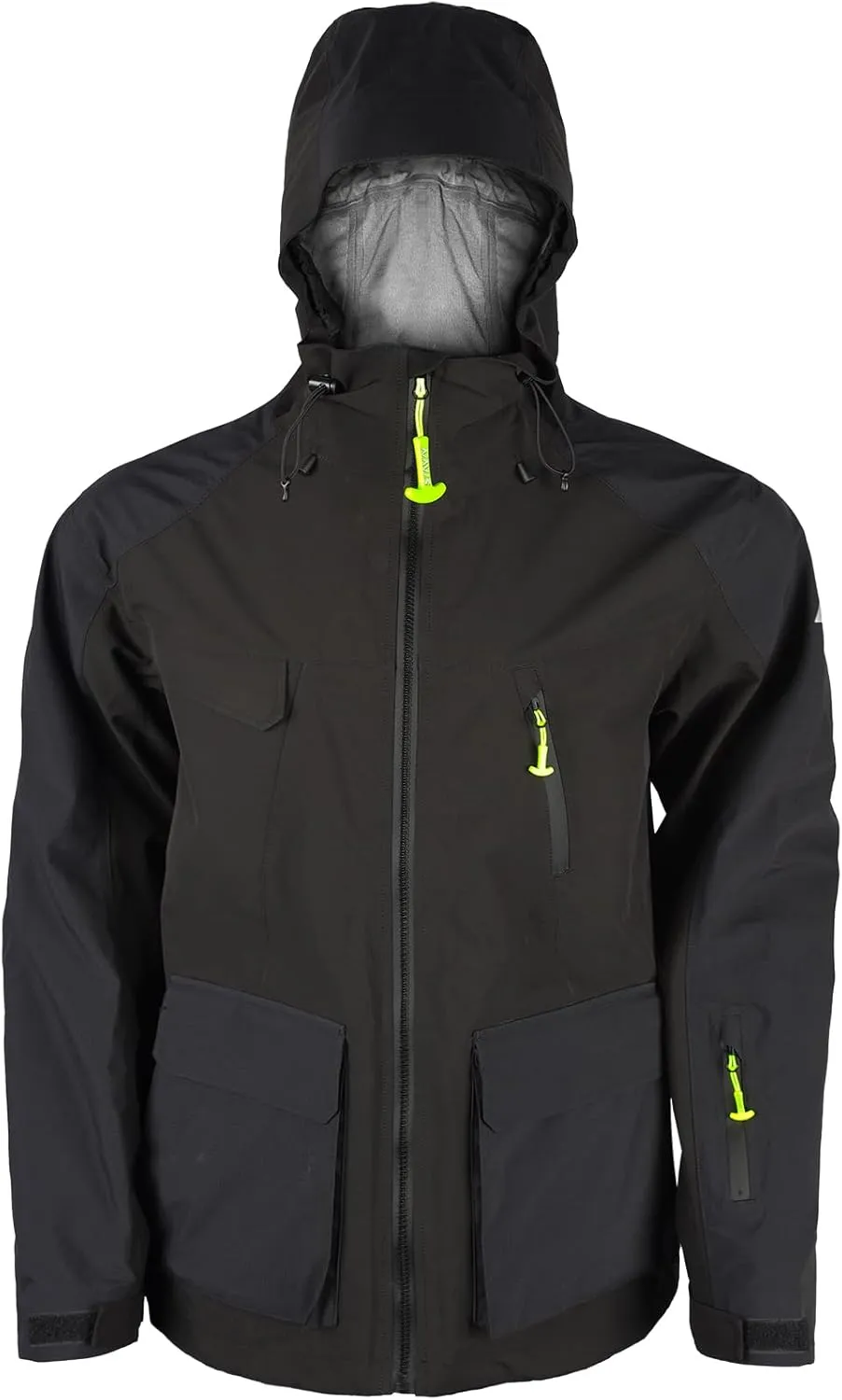 Men's Reinforced Workwear Tech Membrane Rain Jacket Durable All-Weather Work Gear