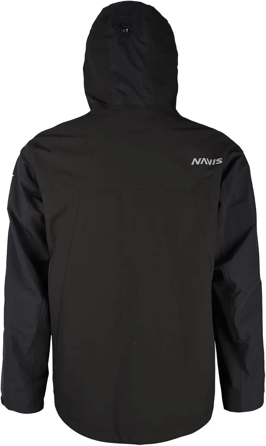 Men's Reinforced Workwear Tech Membrane Rain Jacket Durable All-Weather Work Gear