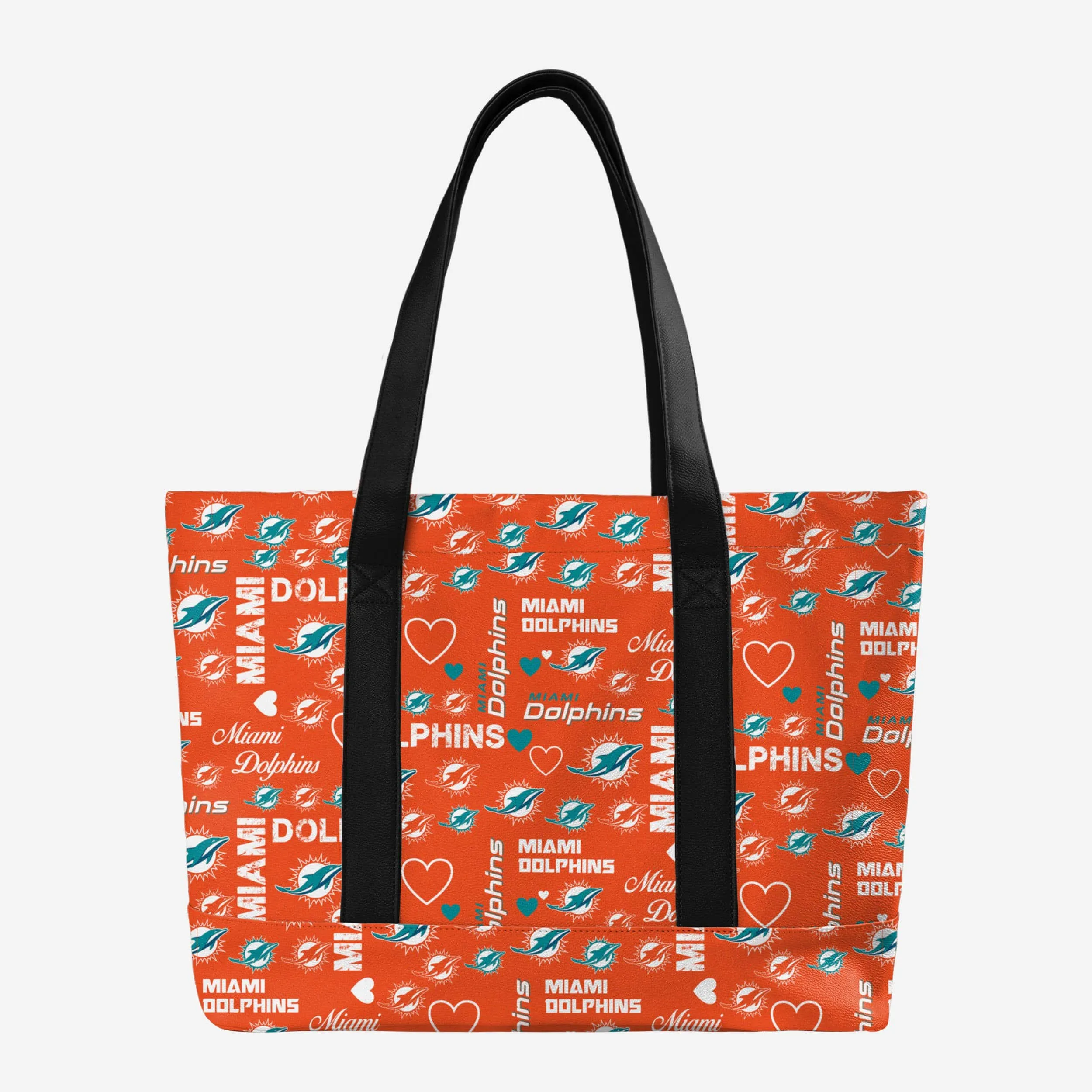 Miami Dolphins Logo Love Tote Bag