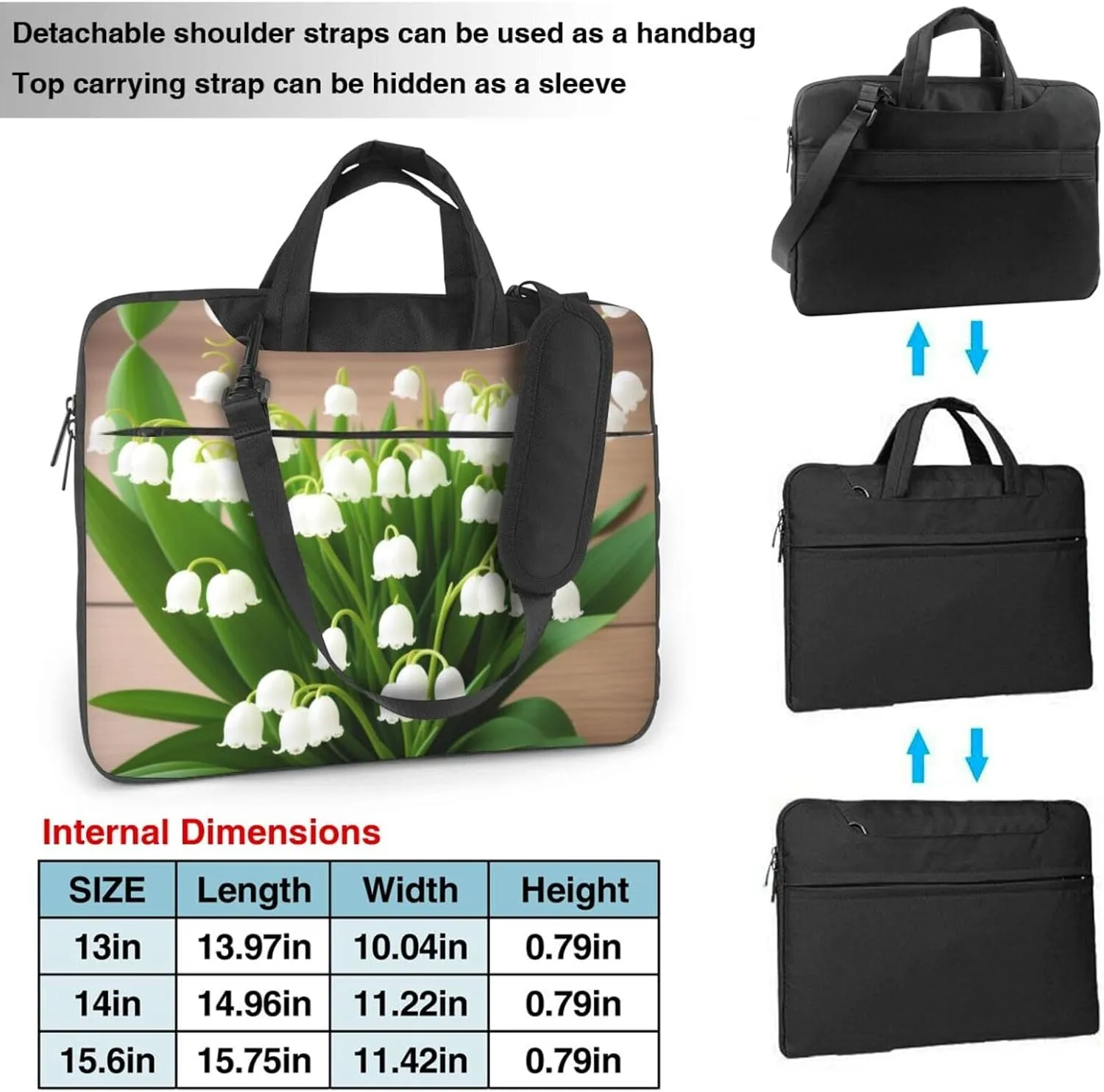 Middle Ages Pattern Laptop Shoulder Bag Notebook Computer Case Briefcase With Shoulder Straps And Handle