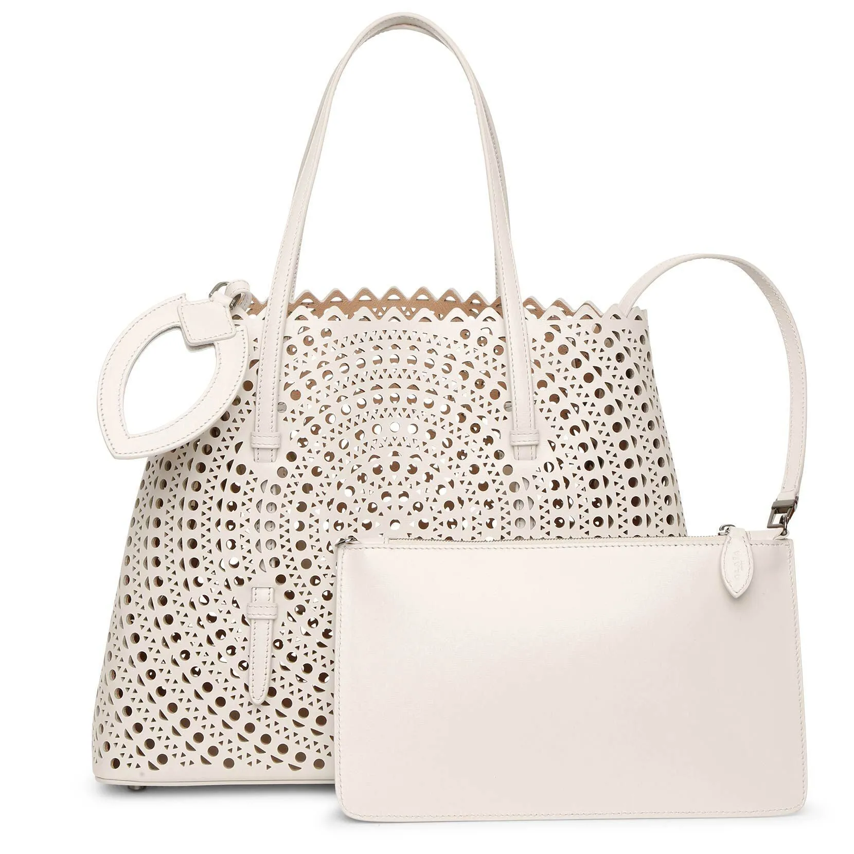 Mina 32 cream tote bag