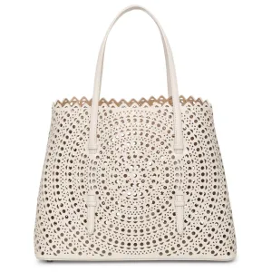 Mina 32 cream tote bag