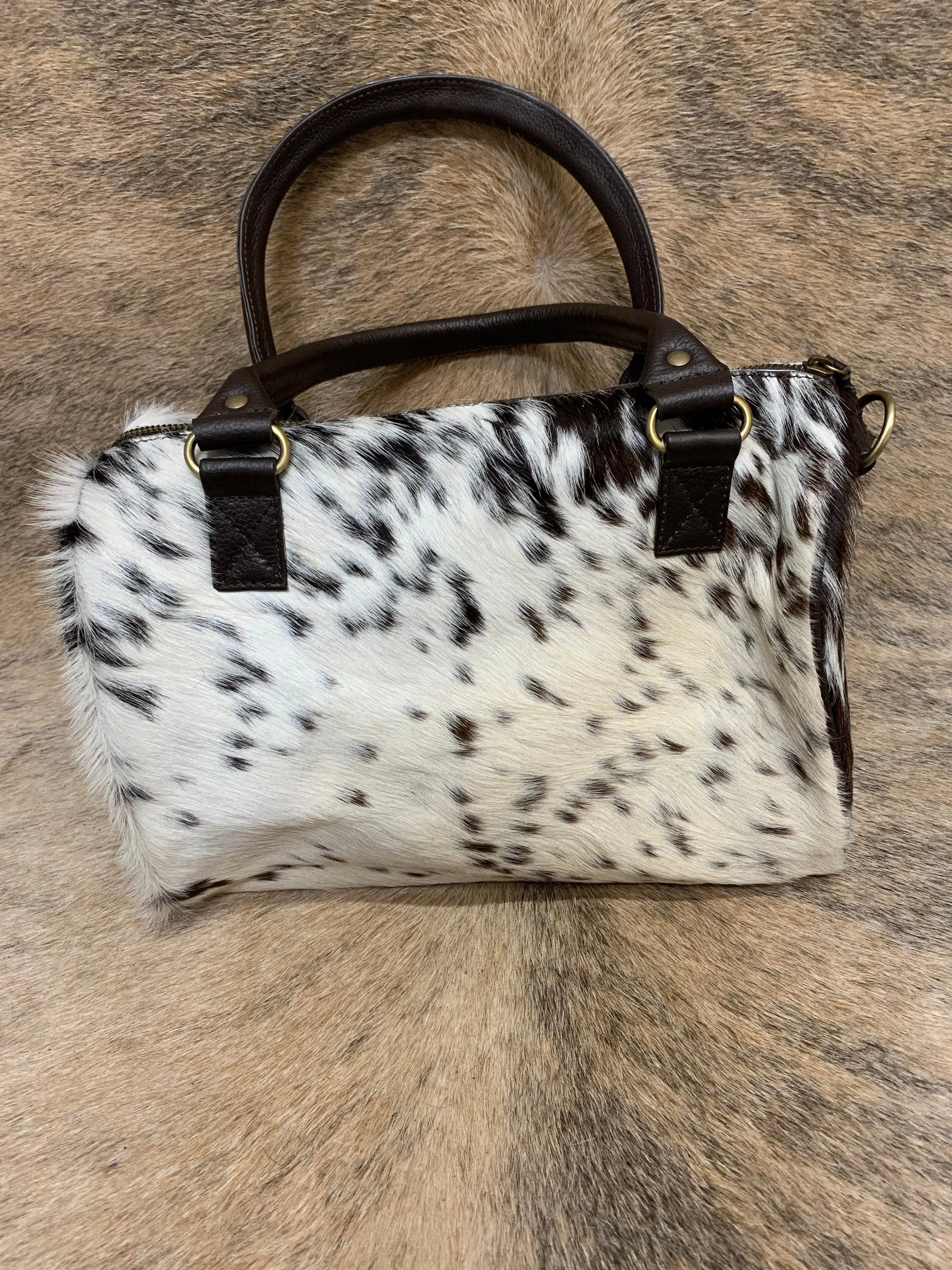Mini Cowhide Duffel Bag