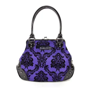 Mistress kisslock bag in purple