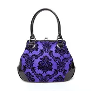 Mistress kisslock bag in purple