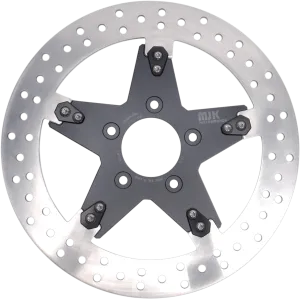 MJK Performance P-4649 Star 11.8in. Floating Brake Rotor - Black Anodized