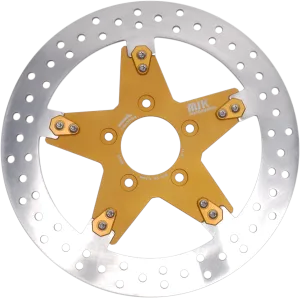 MJK Performance P-4653 Star 11.8in. Floating Brake Rotor - Gold Anodized