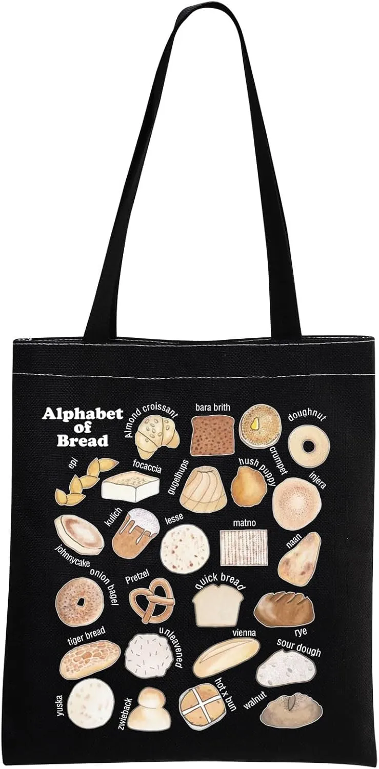 MNIGIU Bread Tote Bag - Lover's Gift for Bakers & Pastry Chefs