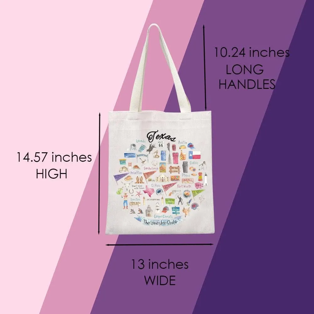 MNIGIU Texas Tote Bag - Souvenir Travel Bag & Housewarming Wedding Gift