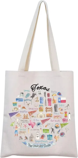 MNIGIU Texas Tote Bag - Souvenir Travel Bag & Housewarming Wedding Gift