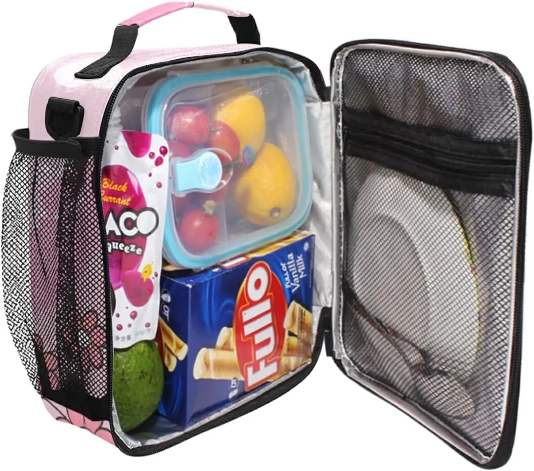 MNSRUU Lunch Bags for Boys Girls, Cute Animal Cartoon Giraffe Reusable Insulated Lunch Box Thermal Meal Tote Kit, Lunch Cooler Bag Organizer with Adjustable Shoulder Strap