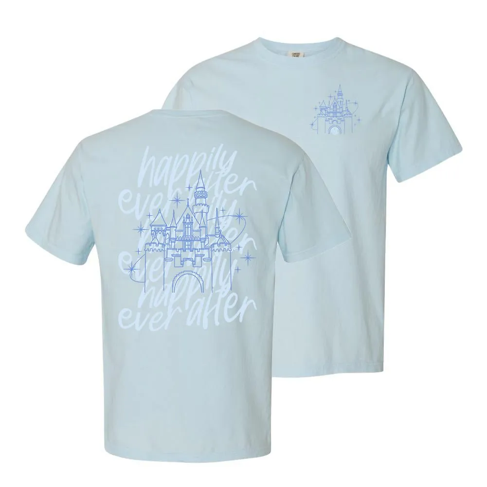 Monogrammed 'Happily Ever After' Front & Back T-Shirt