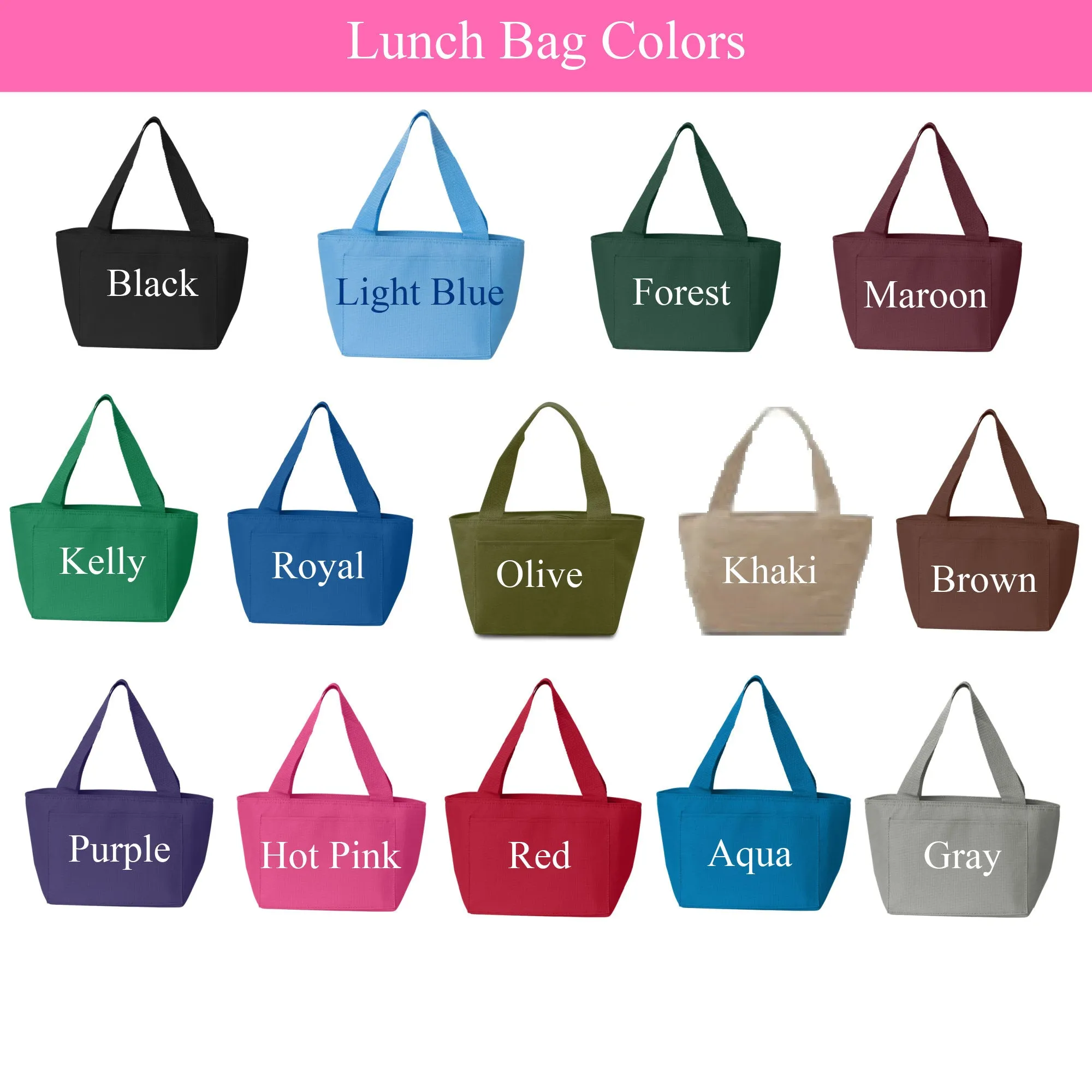 Monogrammed Lunch Tote