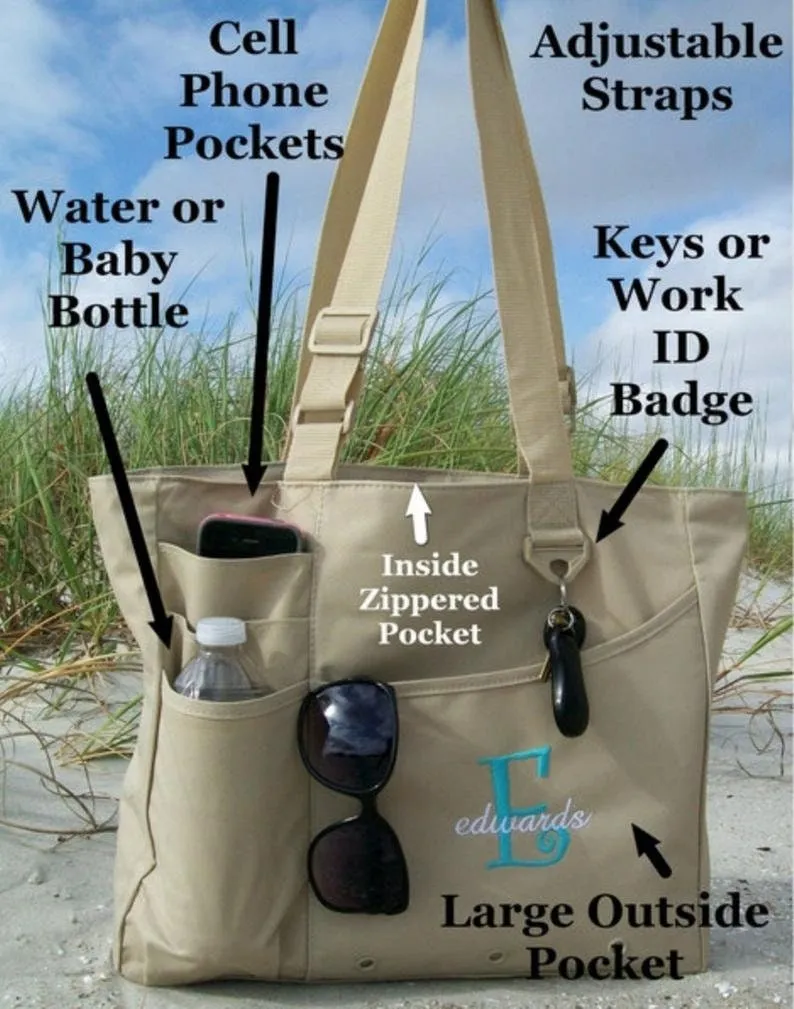 Monogrammed Nursing Bag