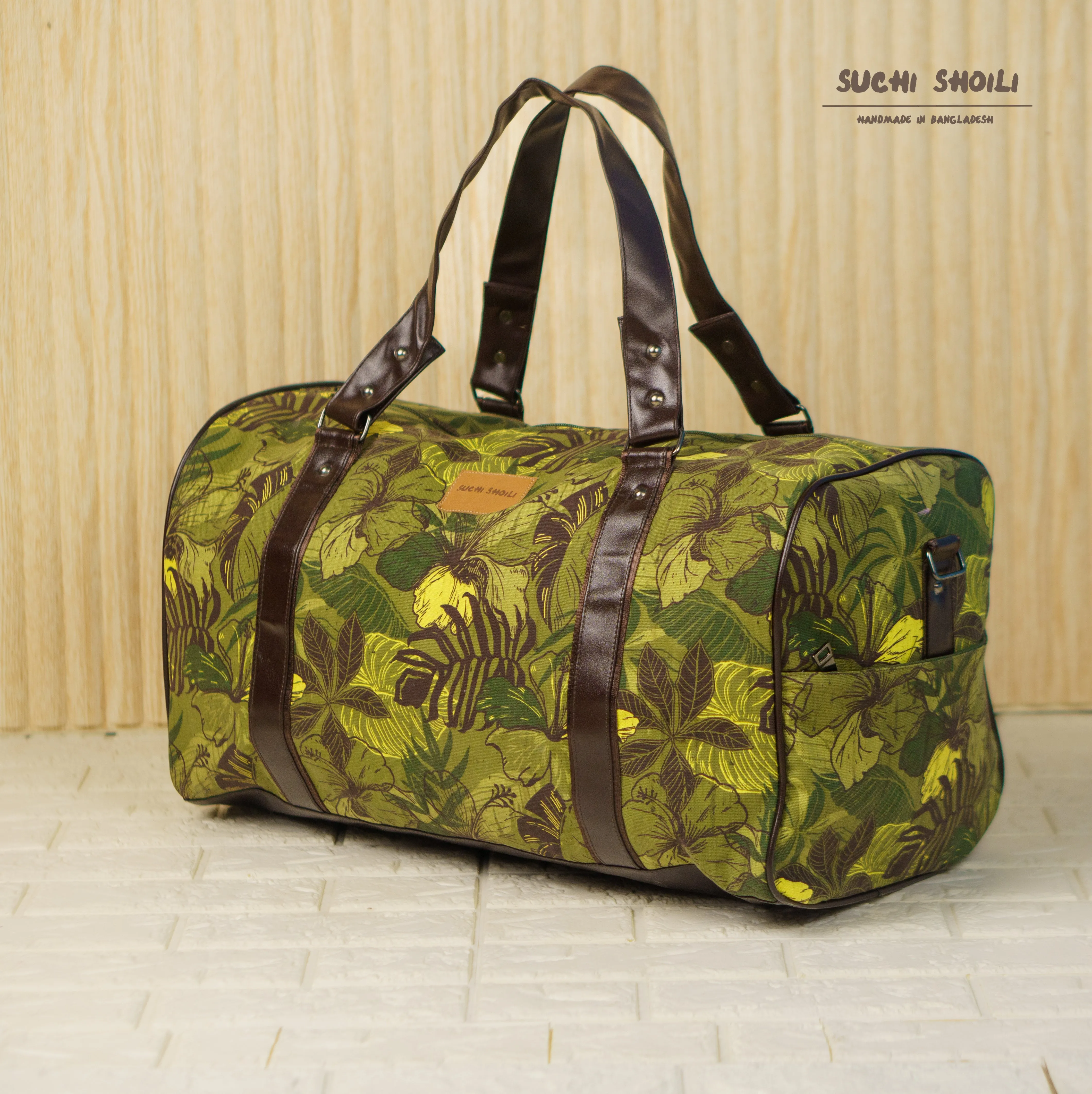 Monsoon Hibiscus Square Duffel Bag