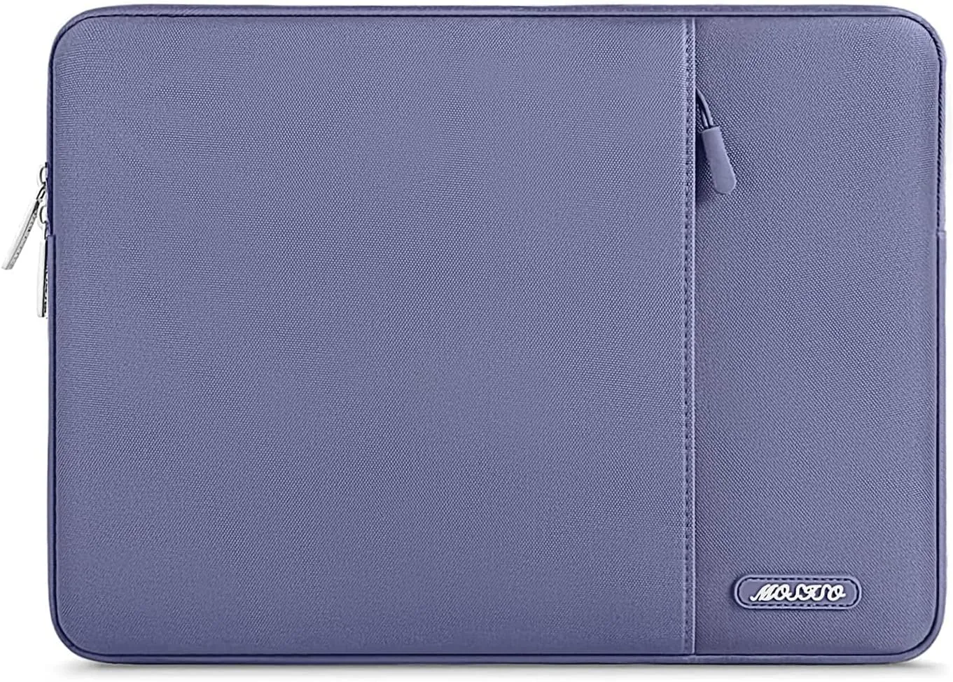 MOSISO Laptop Case 13.3 inch, 13-13.3 inch Laptop Sleeve Compatible with MacBook Air/Pro 13 / Pro 14, HP Dell ASUS Lenovo Notebook, Polyester Vertical Computer Sleeve Bag with Pocket, Lavender Gray
