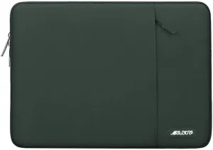 MOSISO Laptop Case 13.3 inch, 13-13.3 inch Laptop Sleeve Compatible with MacBook Air/Pro 13 / Pro 14, HP Dell ASUS Lenovo Notebook, Polyester Vertical Computer Sleeve Bag with Pocket, Midnight Green