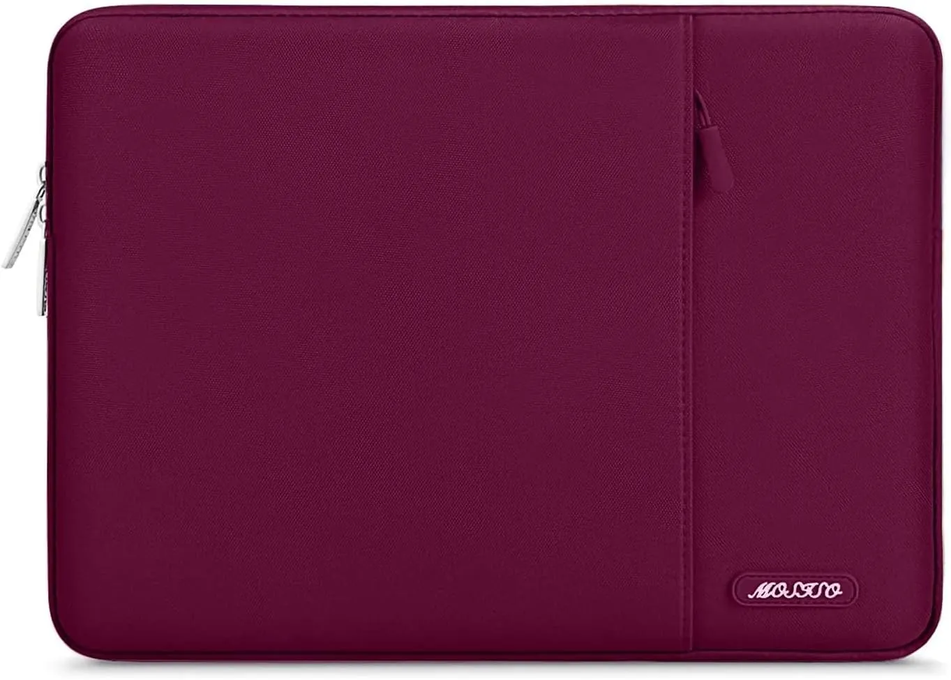 MOSISO Laptop Case 15 inch, 15 inch Laptop Sleeve Compatible with MacBook Air 15 M4 A3241 M3 A3114 M2 A2941 2025 2024 2023,Dell XPS 15,Polyester Vertical Computer Sleeve Bag with Pocket, Wine Red