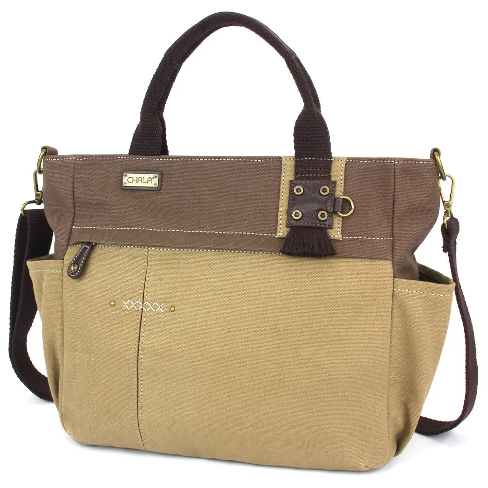Multi Pocket Tote - Metal Charming Slim Cat