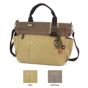 Multi Pocket Tote - Metal Charming Slim Cat