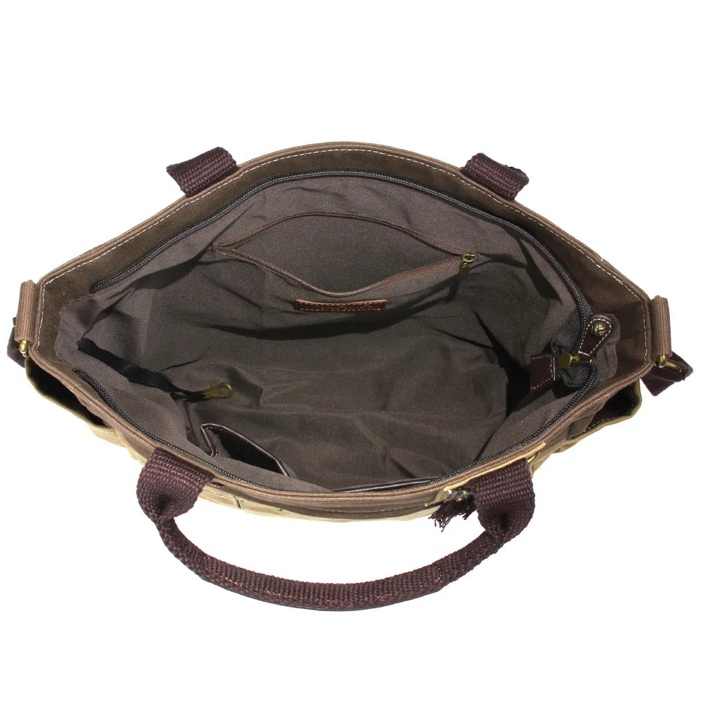 Multi Pocket Tote - Metal Charming Slim Cat