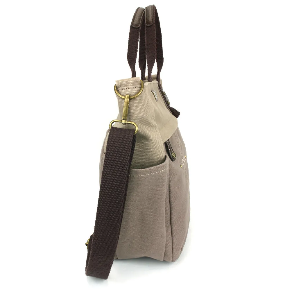 Multi Pocket Tote - Metal Charming Slim Cat