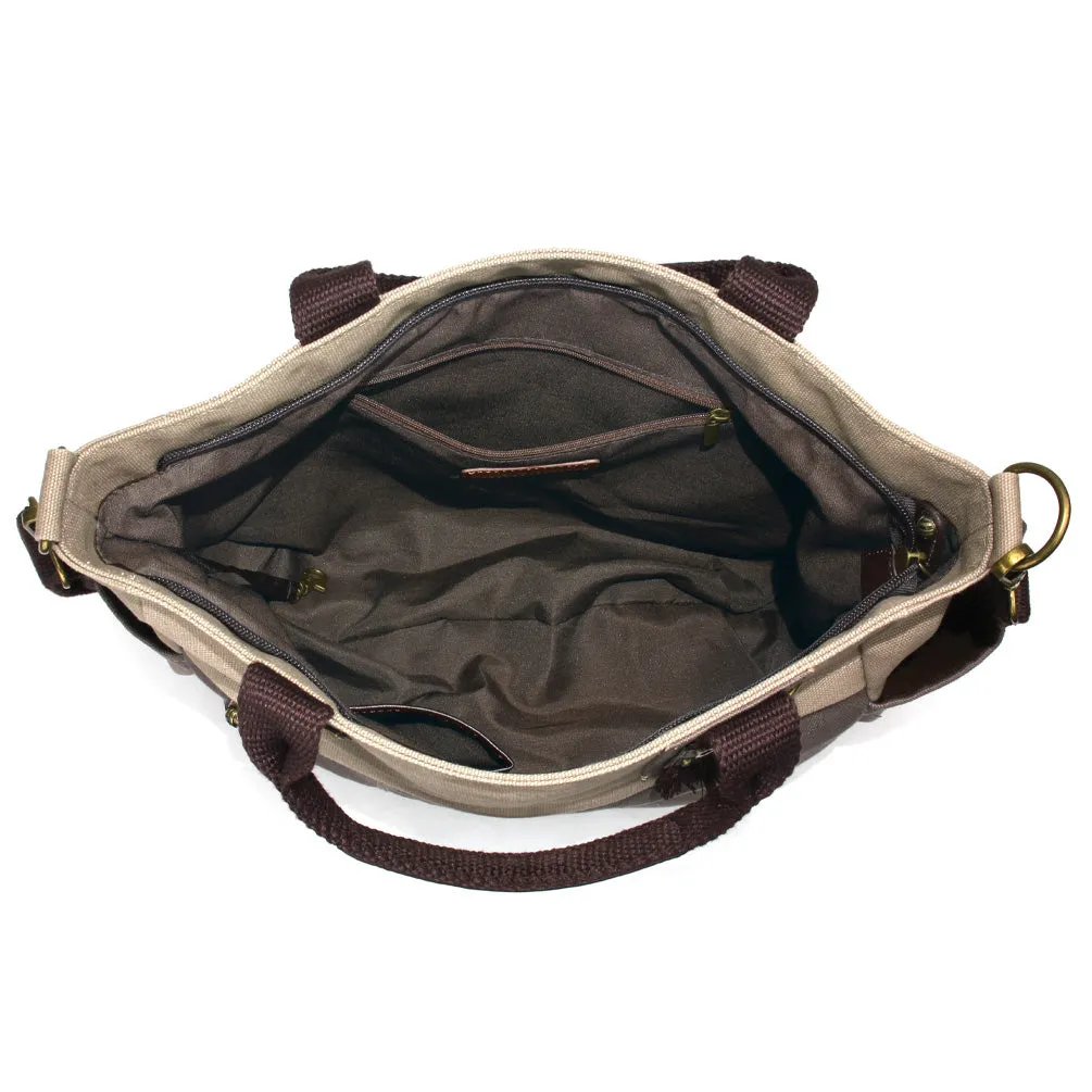 Multi Pocket Tote - Metal Charming Slim Cat