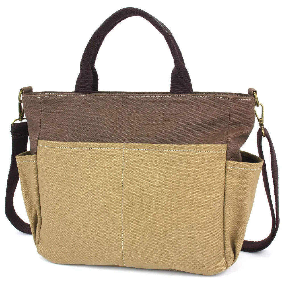 Multi Pocket Tote - Metal Charming Slim Cat