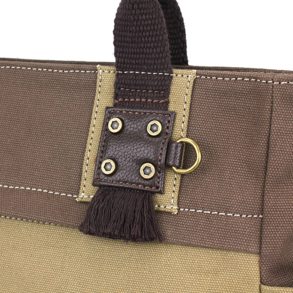Multi Pocket Tote - Metal Charming Slim Cat