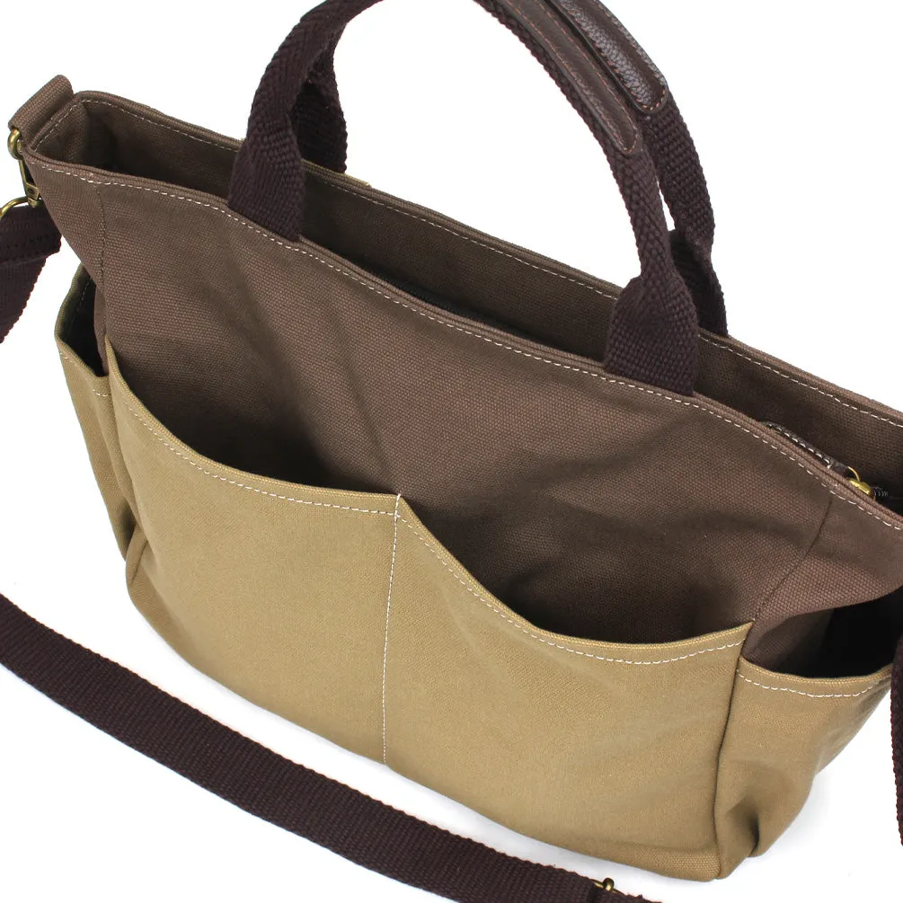 Multi Pocket Tote - Metal Charming Slim Cat