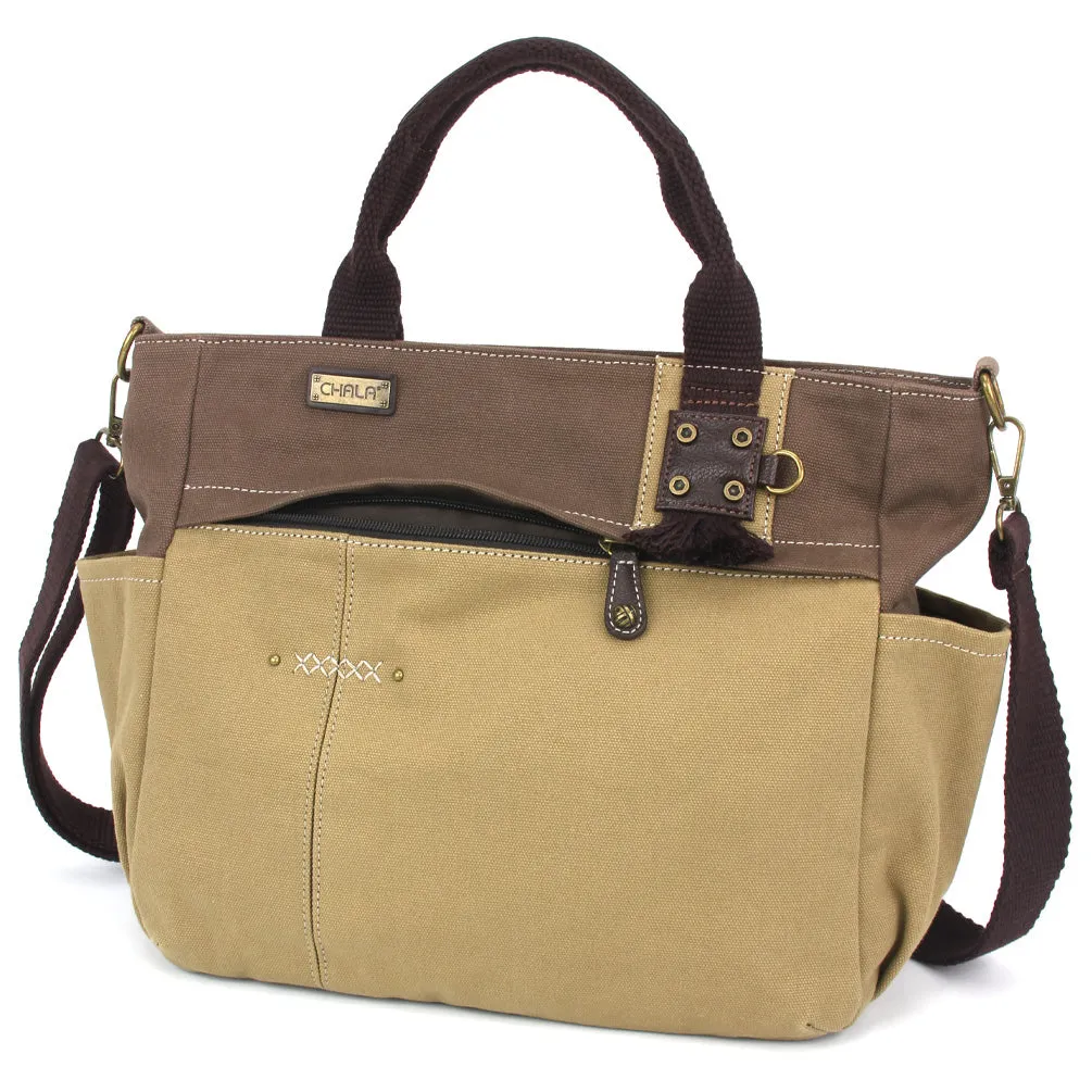 Multi Pocket Tote - Metal Charming Slim Cat