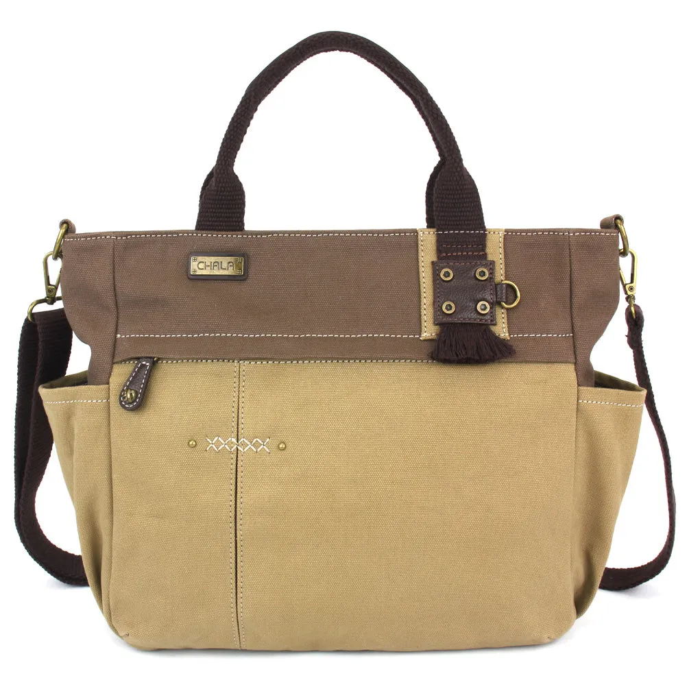 Multi Pocket Tote - Metal Charming Slim Cat