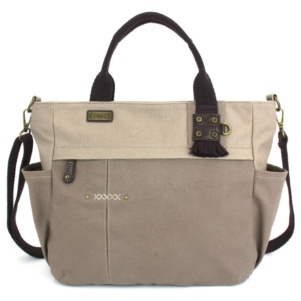 Multi Pocket Tote - Metal Charming Slim Cat