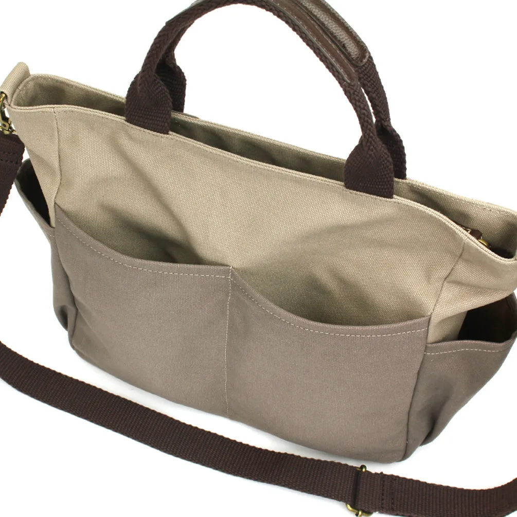 Multi Pocket Tote - Metal Charming Slim Cat