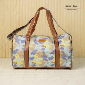 Multicolor Abstract Square Duffel Bag