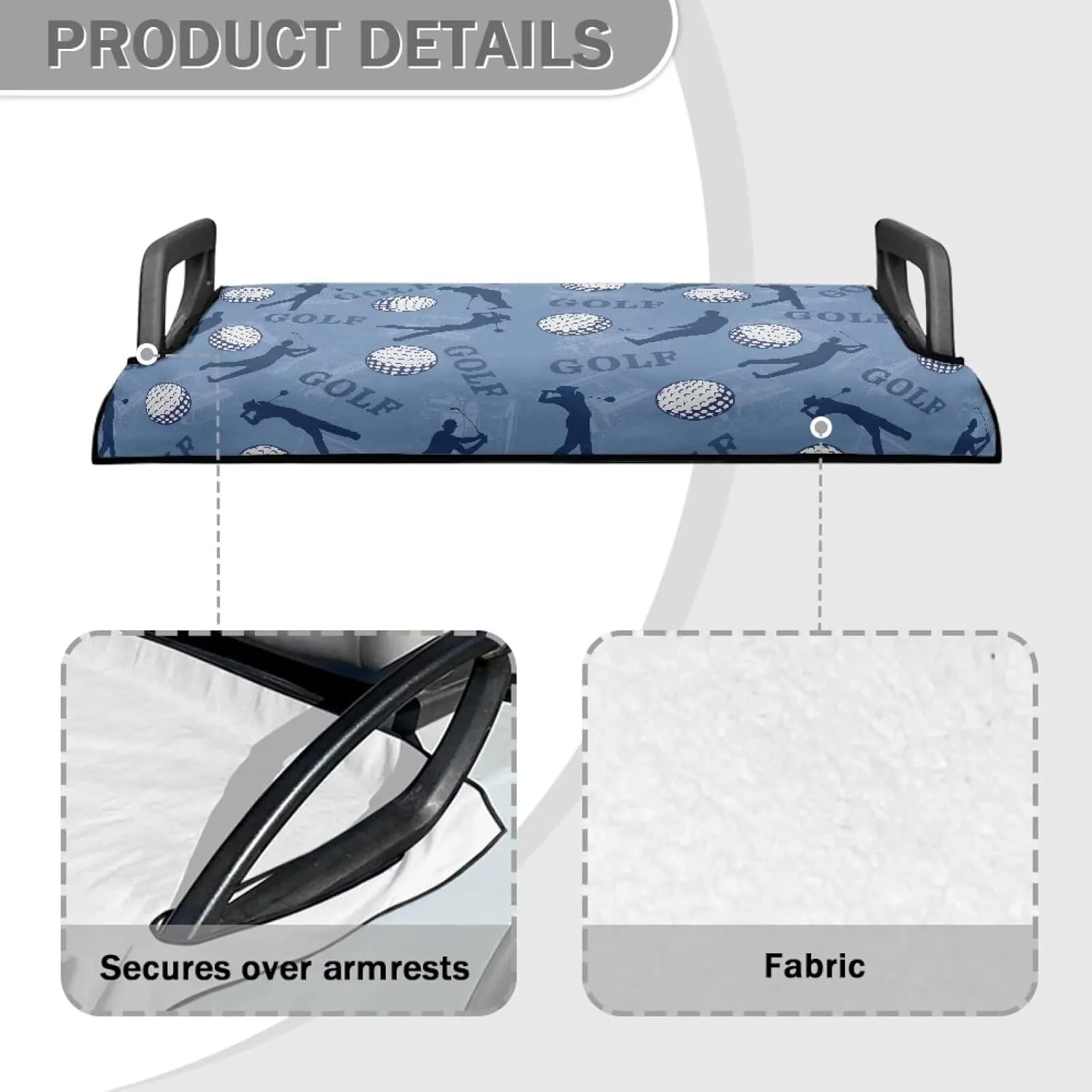 Mumeson Golf Cart Seat Covers Classic Golf Cart Essentials Lightweight Golf Blanket Breathable Golf Cart Cover