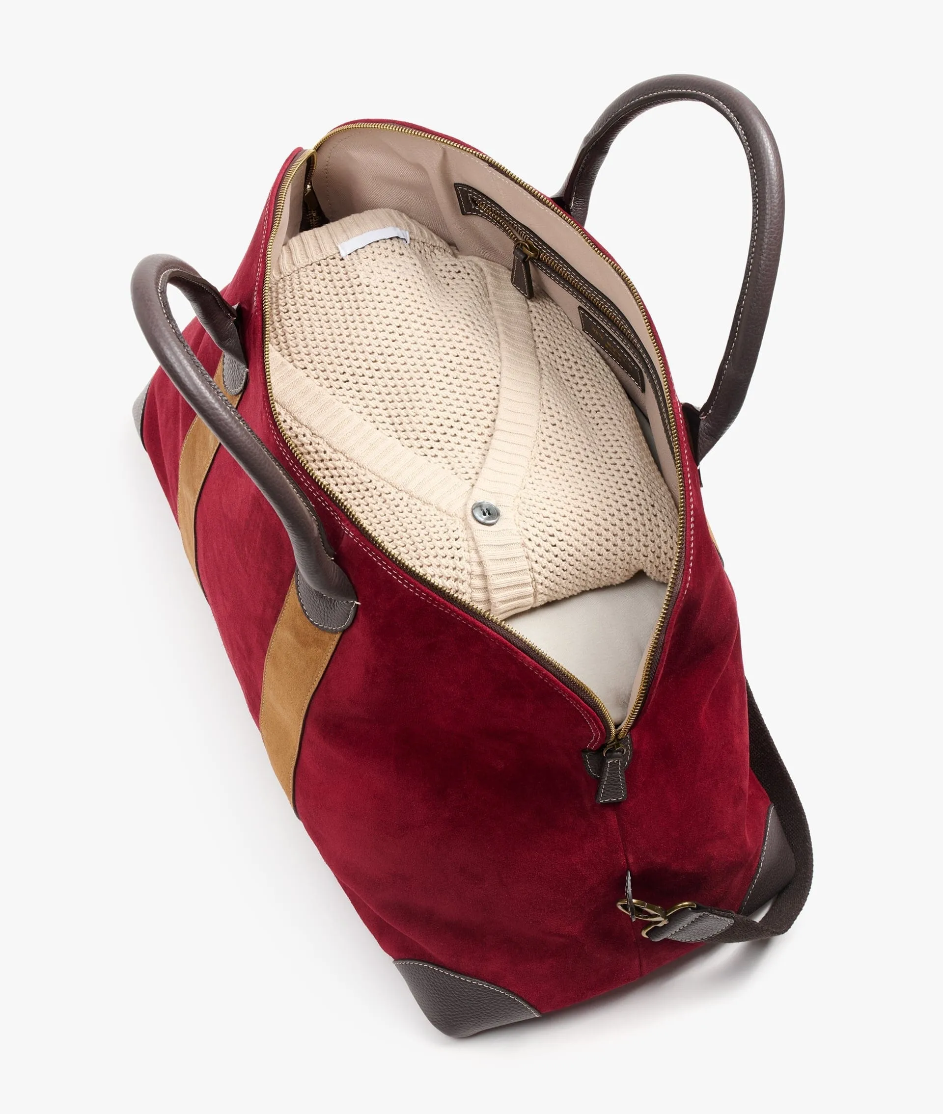 My Style Bags London Twin Deluxe Duffel Travel Bag in Bordeaux for Women