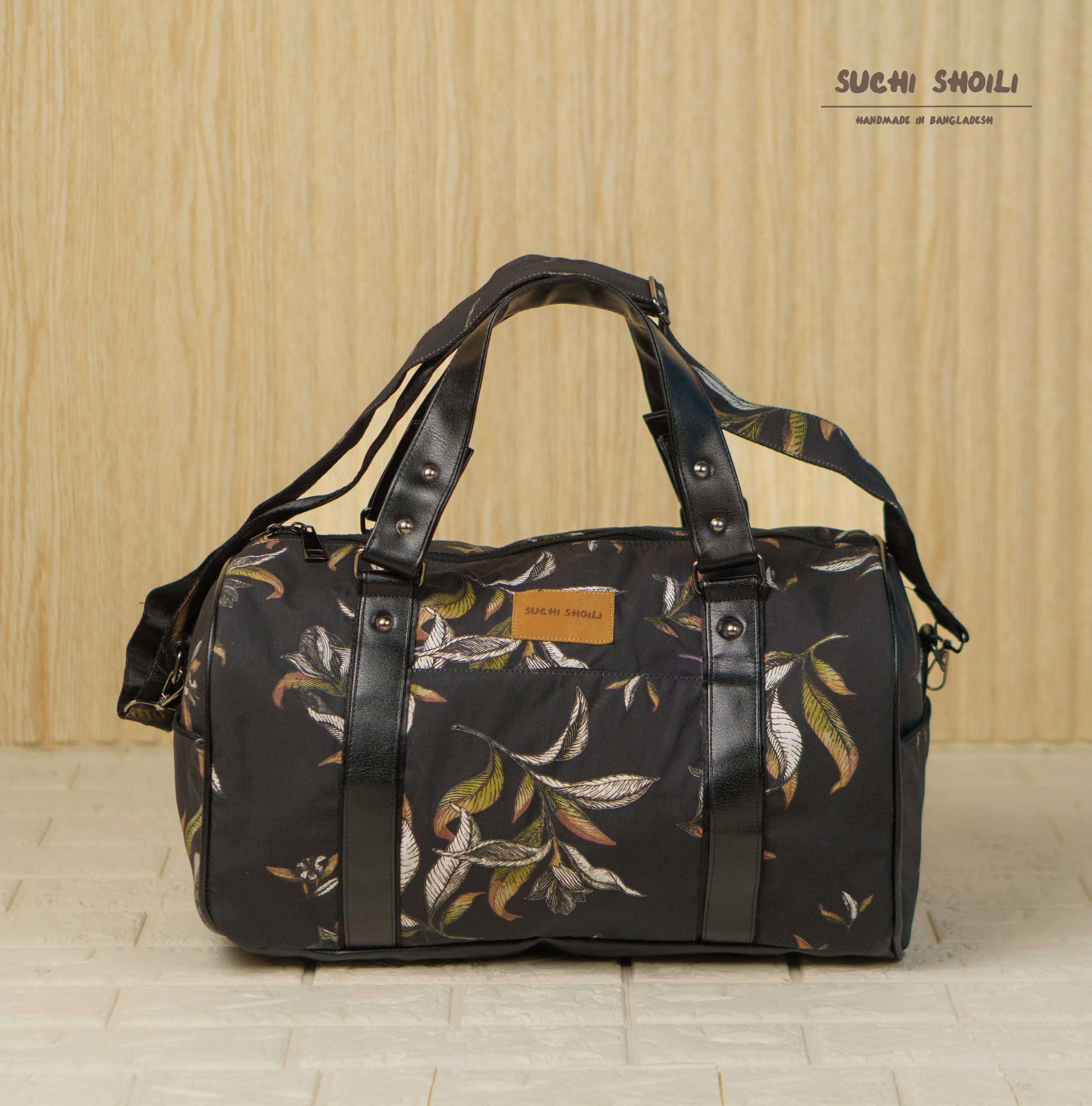 Mystery Floral Square Duffel Bag