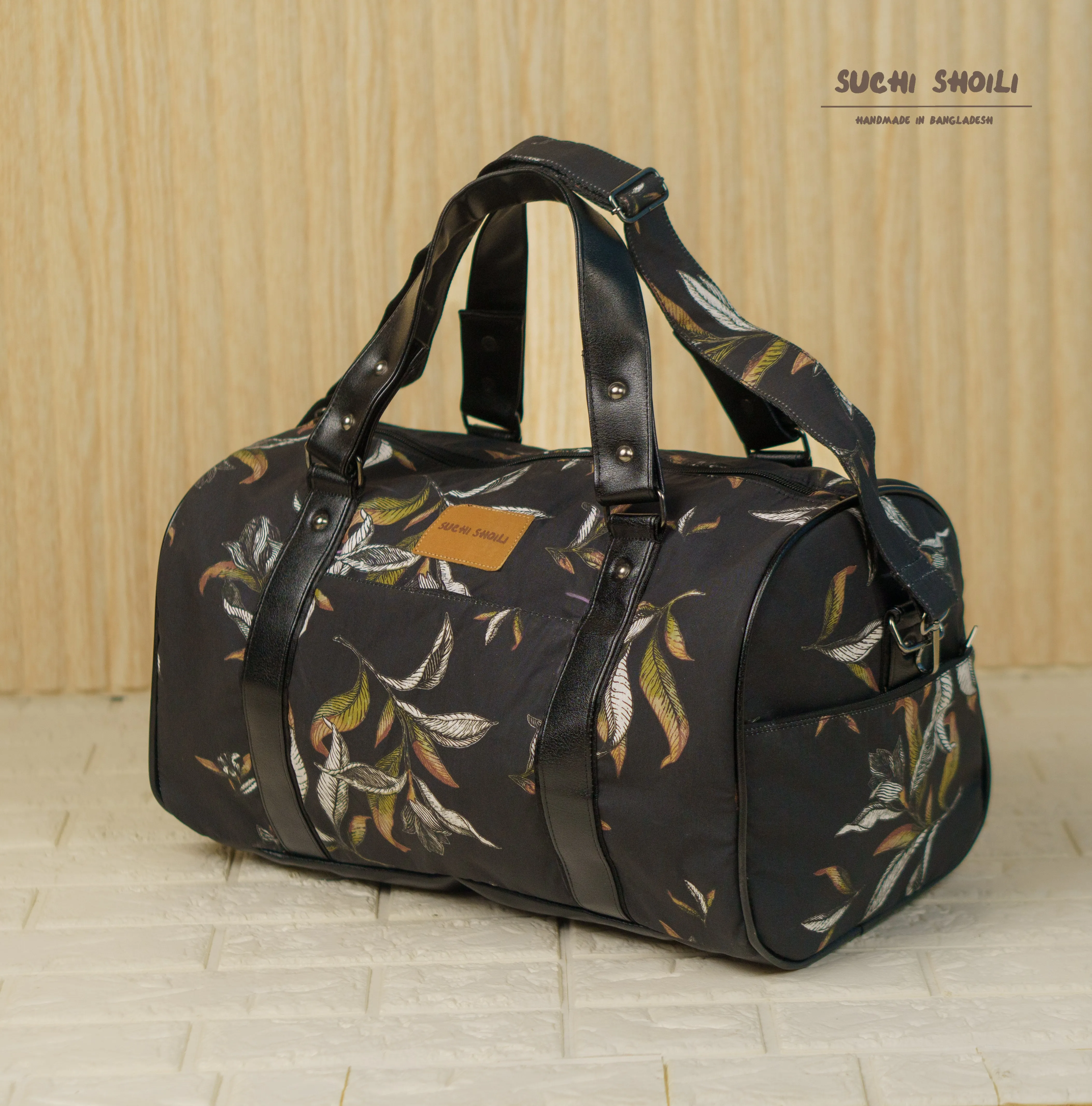 Mystery Floral Square Duffel Bag