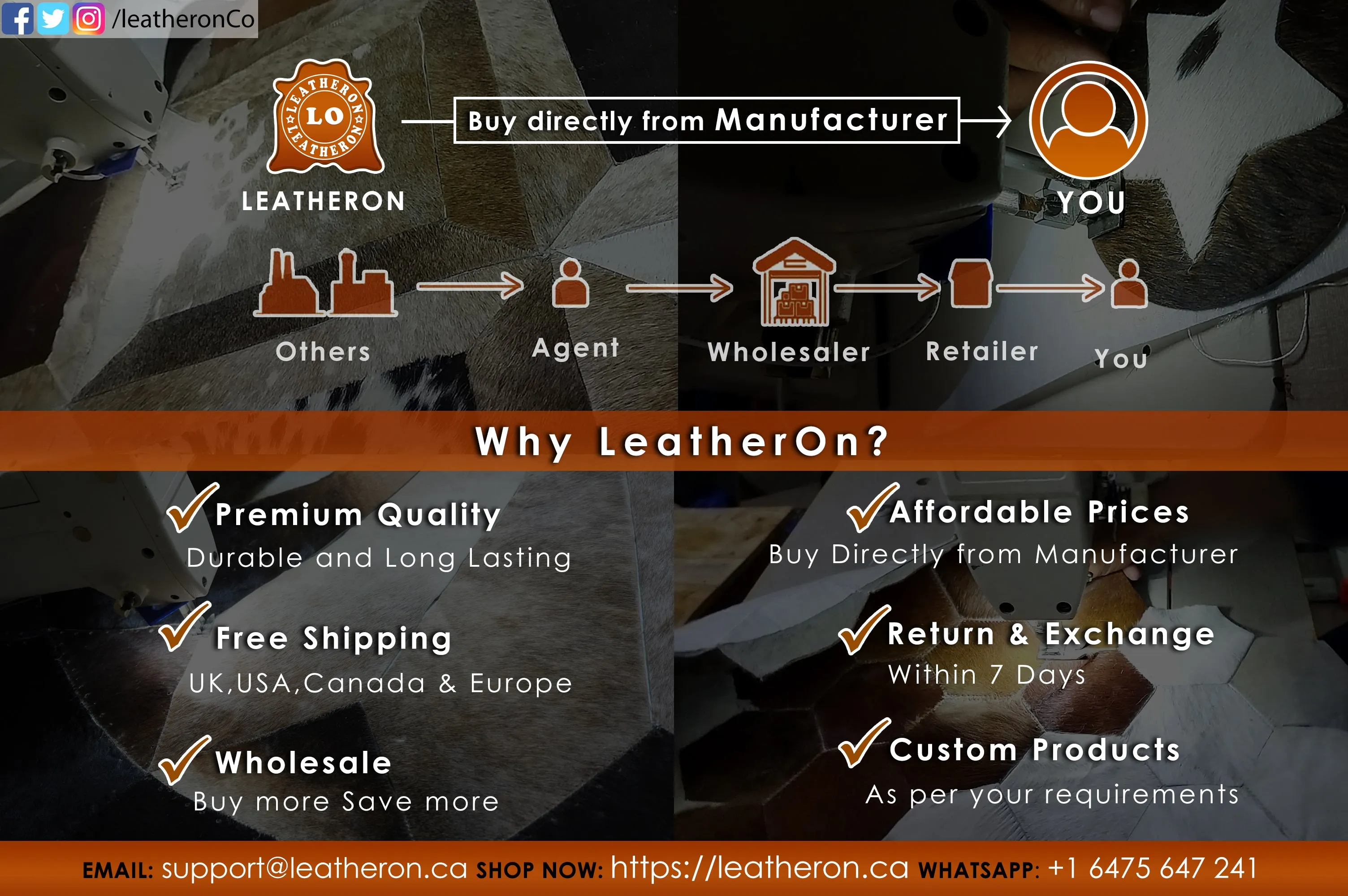 Natural Cowhide Duffel Bag Real Hair On Leather TRAVEL Bag Original Cow Skin Luggage Bag | DB65