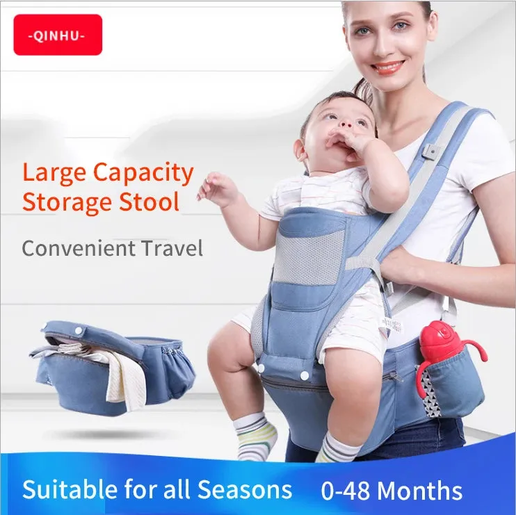 New 0-48 Month Ergonomic Baby Carrier Infant Baby Hipseat Carrier 3 In 1 Front Facing Ergonomic Kangaroo Baby Wrap Sling