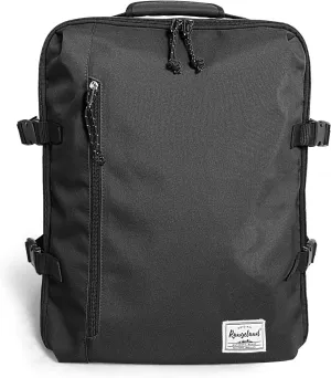 New Business Trip Backpack 21L Flight Approved Carry on Daypack 15-inch Laptop Notebook, Travel Commute Gym Sport, All Black