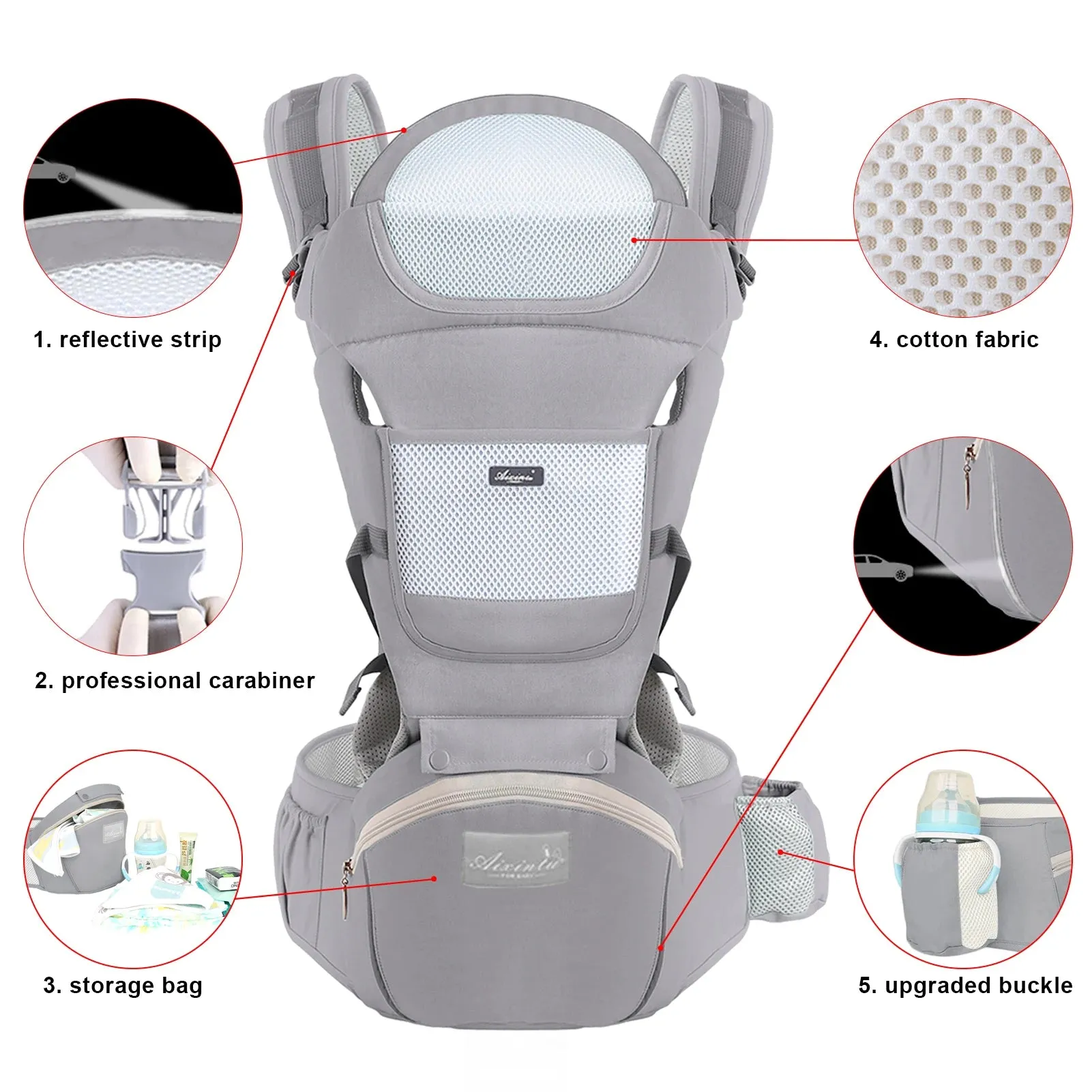 Newborn Cotton Baby Carrier Ergonomic Infant Waist Stool