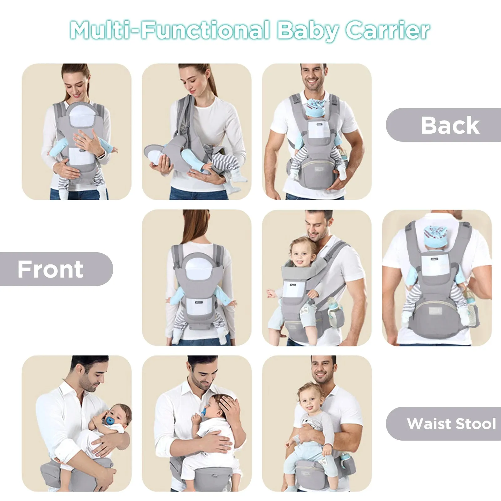 Newborn Cotton Baby Carrier Ergonomic Infant Waist Stool