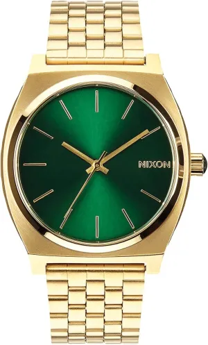 NIXON Time Teller A045 - 100m Water Resistant Men's Analog Fashion Watch (37mm Watch Face, 19.5mm-18mm Stainless Steel Band)