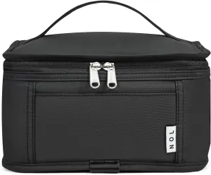 NOL Natural Organic Lifestyle Small Lunch Bag Mini Lunch Box Insulated Lunch Bag for Men/Women Leakproof Cooler Tote Bag Lightweight Nylon Waterproof Lunch Box For Work, Black