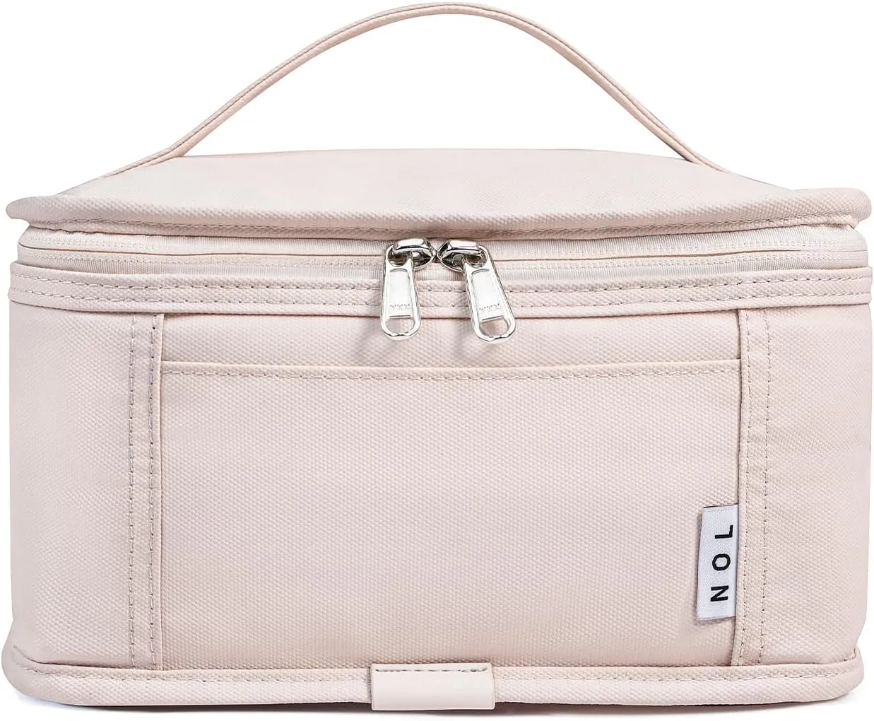 NOL Natural Organic Lifestyle Small Lunch Bag Mini Lunch Box Insulated Lunch Bag for Men/Women Leakproof Cooler Tote Bag Lightweight Nylon Waterproof Lunch Box For Work, Cream