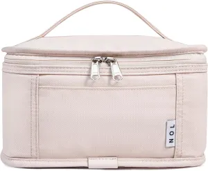 NOL Natural Organic Lifestyle Small Lunch Bag Mini Lunch Box Insulated Lunch Bag for Men/Women Leakproof Cooler Tote Bag Lightweight Nylon Waterproof Lunch Box For Work, Cream