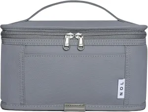 NOL Natural Organic Lifestyle Small Lunch Bag Mini Lunch Box Insulated Lunch Bag for Men/Women Leakproof Cooler Tote Bag Lightweight Nylon Waterproof Lunch Box For Work,Light gray
