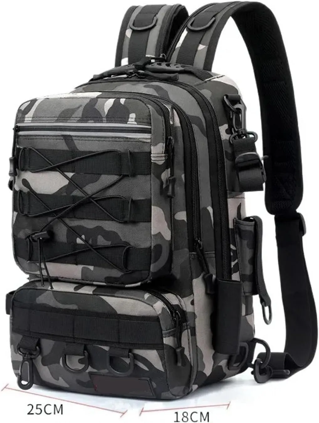 Nylon Waterproof Outdoor Sports Camping Hiking Trekking Fishing Hunting Backpack(E)